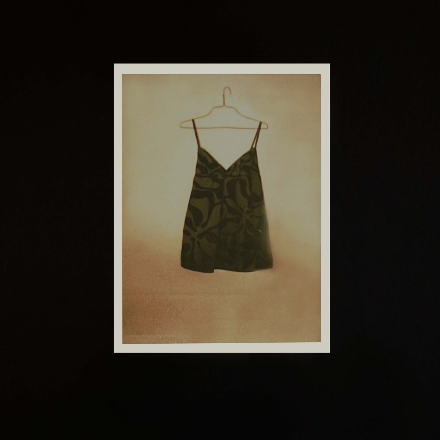 002 Poplin Floral Print Dress in Moss