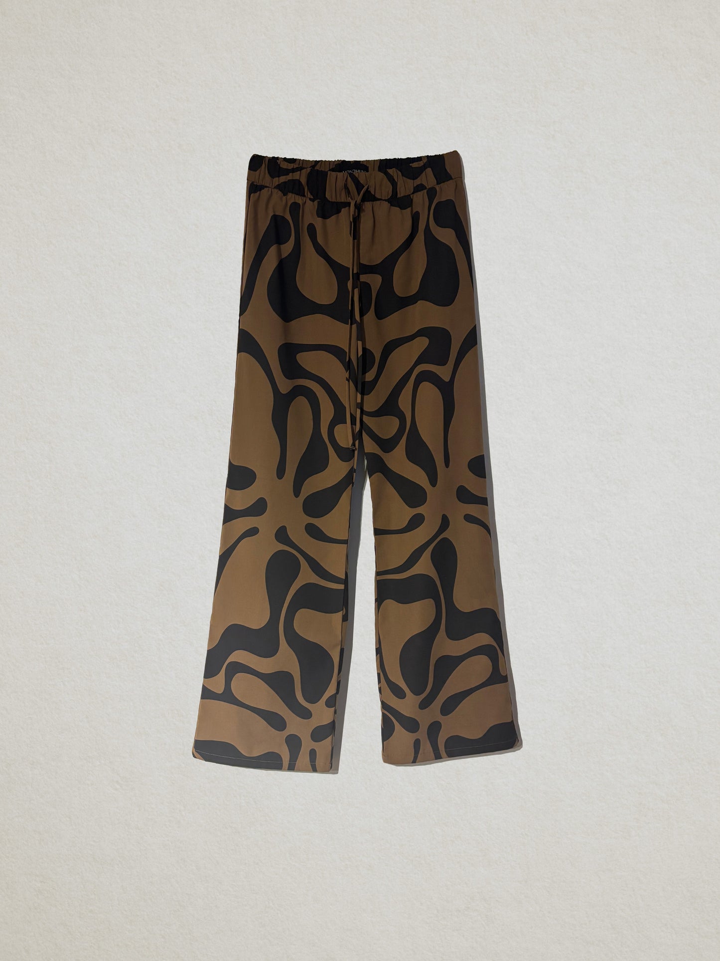 002 Poplin Floral Print Lounge Pants in Moss