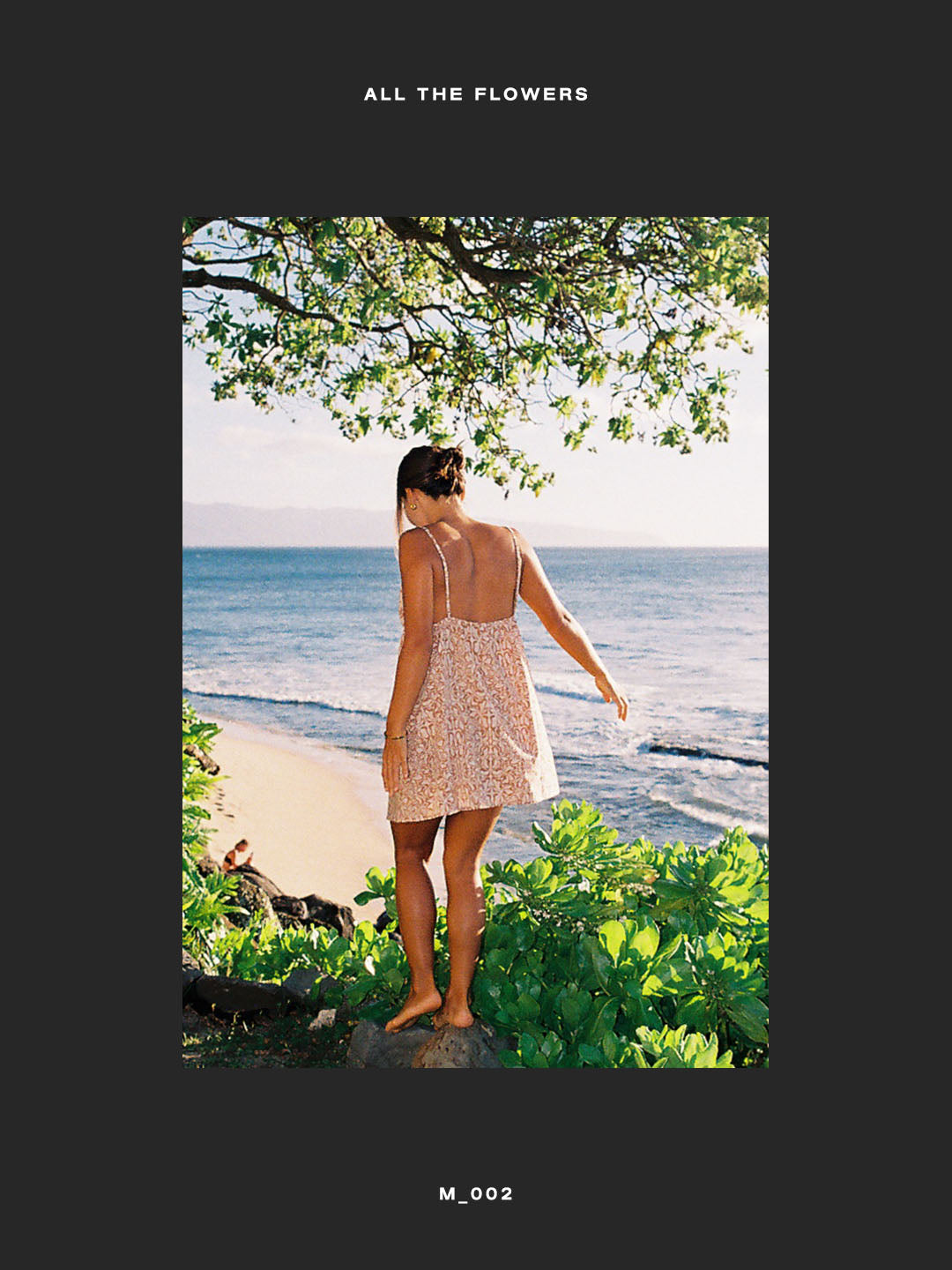 002 Poplin Floral Print Dress in Sand